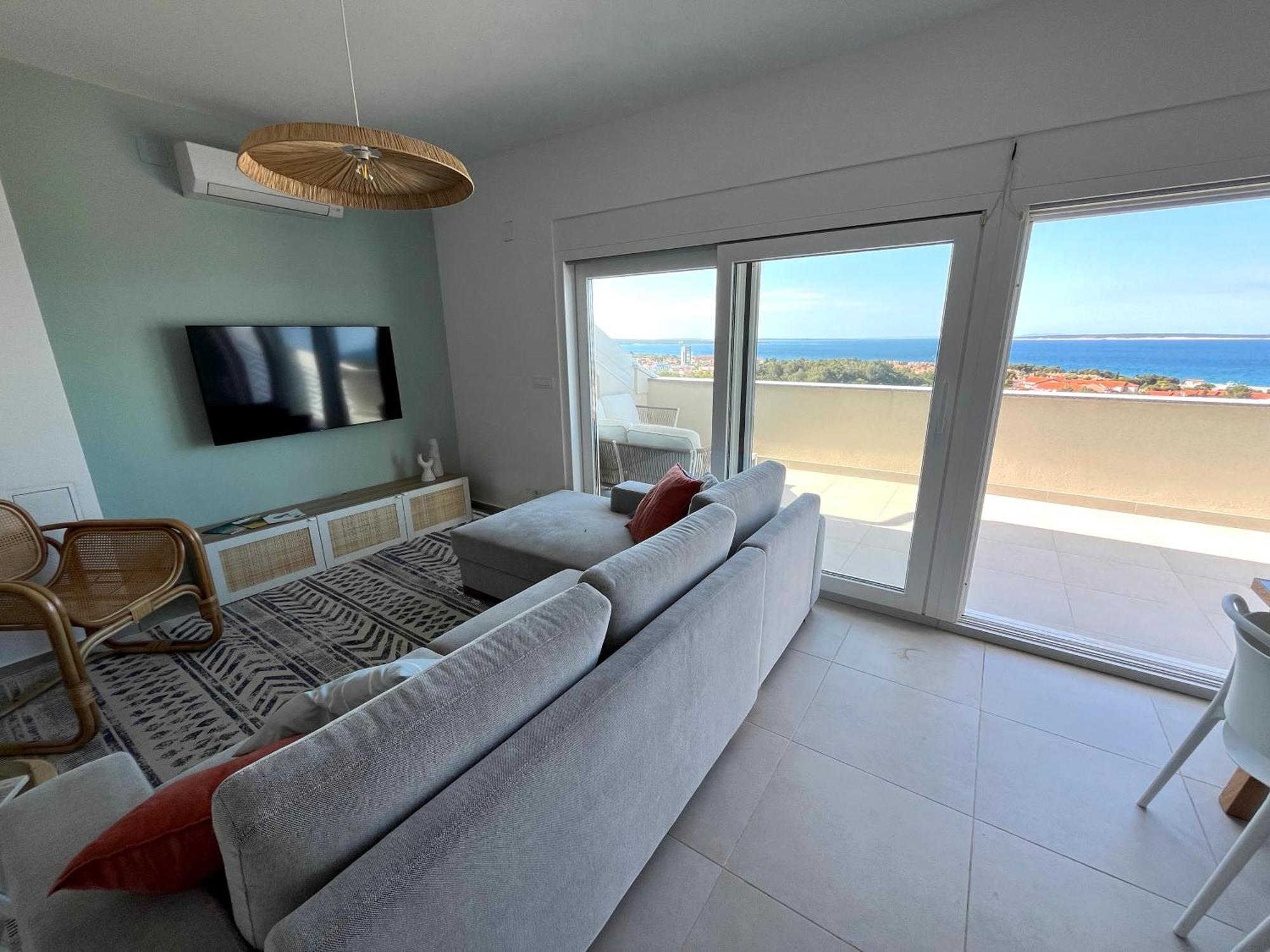 Апартаменты Penthouse Sky Deluxe Новалья Экстерьер фото